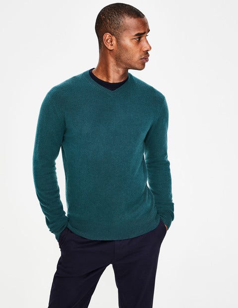 Cashmere V-Neck - Forest Cashmere V-Neck - Forest