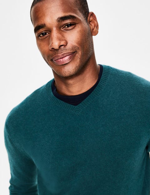Cashmere V-Neck - Forest Cashmere V-Neck - Forest