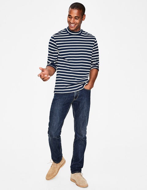 Chichester High Neck - Navy Blue/Snowdrop Stripe Chichester High Neck - Navy Blue/Snowdrop Stripe