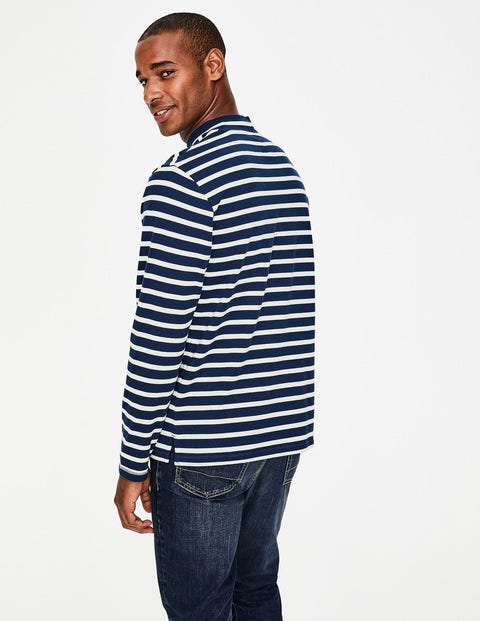 Chichester High Neck - Navy Blue/Snowdrop Stripe Chichester High Neck - Navy Blue/Snowdrop Stripe