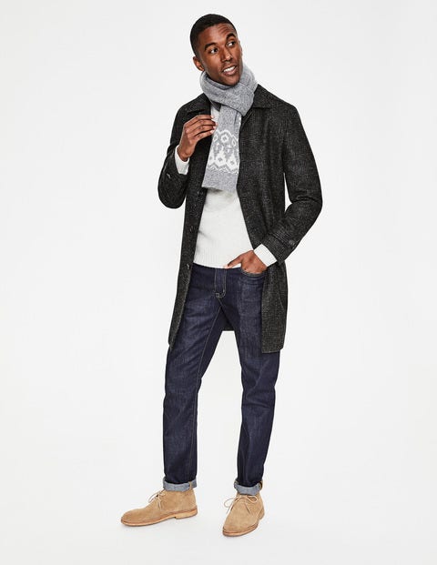 Darley Tweed Car Coat - Dark Grey Check Darley Tweed Car Coat - Dark Grey Check