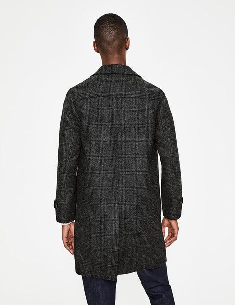 Darley Tweed Car Coat - Dark Grey Check Darley Tweed Car Coat - Dark Grey Check