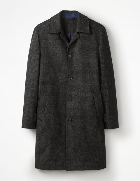 Darley Tweed Car Coat - Dark Grey Check Darley Tweed Car Coat - Dark Grey Check