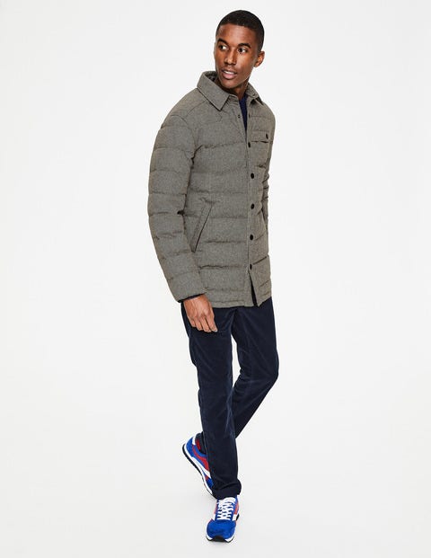 Fitzrovia Quilted Jacket - Brown Herringbone Fitzrovia Quilted Jacket - Brown Herringbone