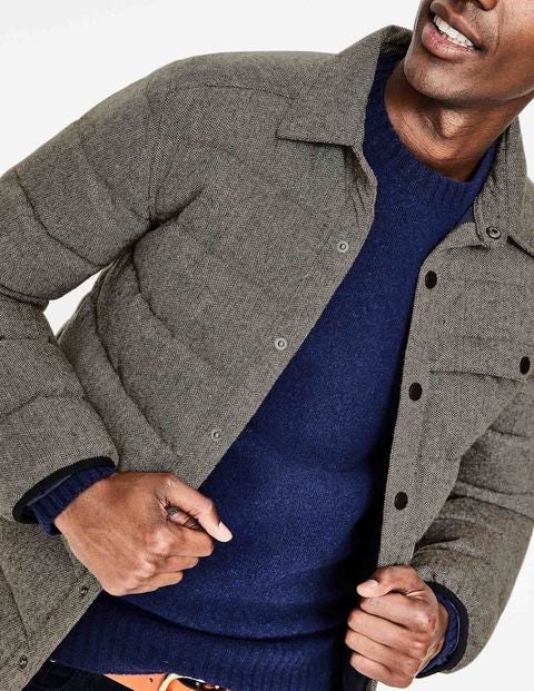 Fitzrovia Quilted Jacket - Brown Herringbone Fitzrovia Quilted Jacket - Brown Herringbone