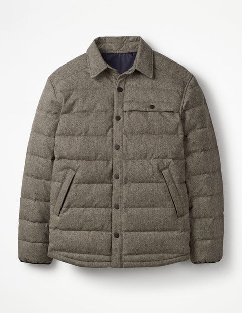 Fitzrovia Quilted Jacket - Brown Herringbone Fitzrovia Quilted Jacket - Brown Herringbone