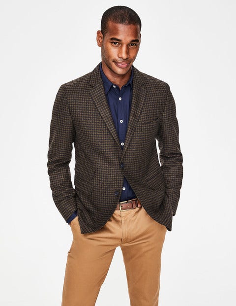 Malham Tweed Blazer - Conker Dogstooth Malham Tweed Blazer - Conker Dogstooth