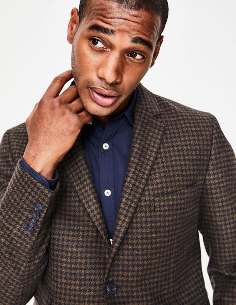 Malham Tweed Blazer - Conker Dogstooth Malham Tweed Blazer - Conker Dogstooth