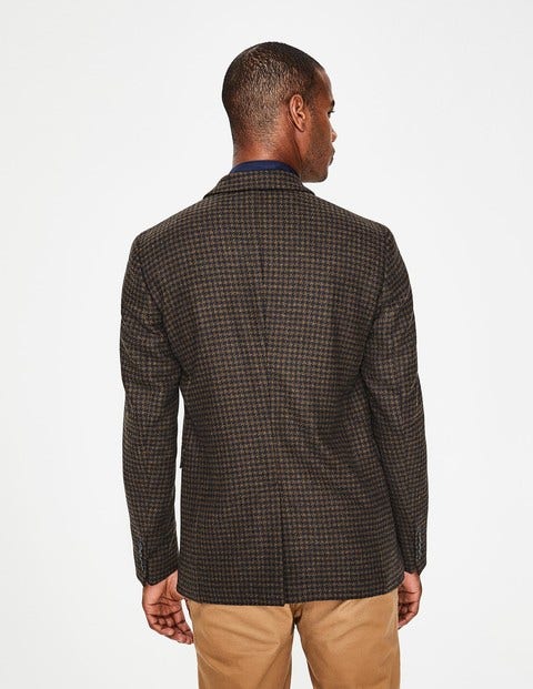 Malham Tweed Blazer - Conker Dogstooth Malham Tweed Blazer - Conker Dogstooth