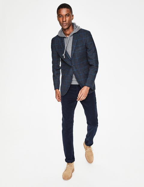Malham Tweed Blazer - Blue Windowpane Malham Tweed Blazer - Blue Windowpane