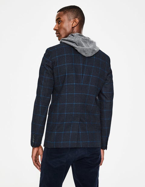 Malham Tweed Blazer - Blue Windowpane Malham Tweed Blazer - Blue Windowpane