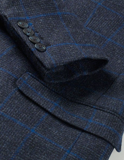Malham Tweed Blazer - Blue Windowpane Malham Tweed Blazer - Blue Windowpane