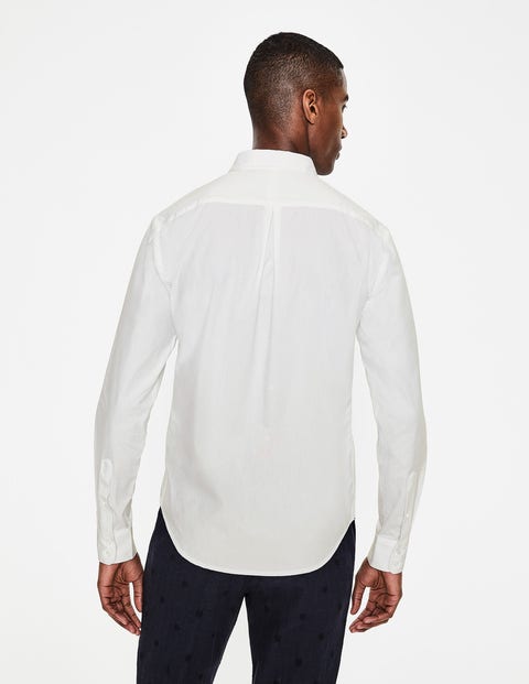 Cutaway Collar Shirt - White Clip-Dot Spot Cutaway Collar Shirt - White Clip-Dot Spot