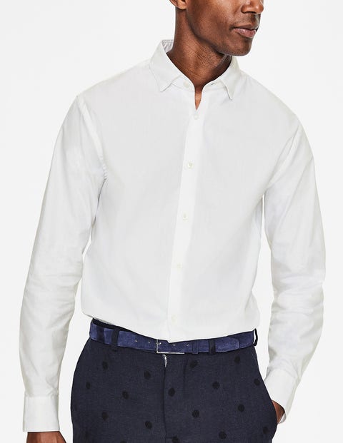 Cutaway Collar Shirt - White Clip-Dot Spot Cutaway Collar Shirt - White Clip-Dot Spot