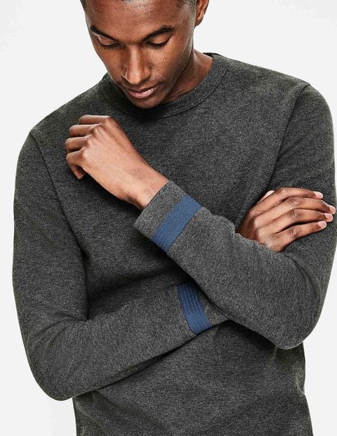 Long Sleeve Piqué Doubleface - Charcoal Marl Long Sleeve Piqué Doubleface - Charcoal Marl
