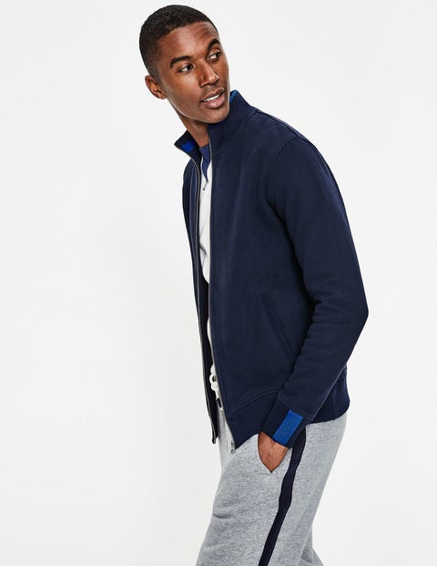 Milton Zip-Up Sweatshirt - Navy Milton Zip-Up Sweatshirt - Navy