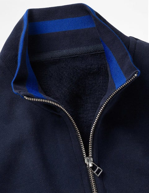 Milton Zip-Up Sweatshirt - Navy Milton Zip-Up Sweatshirt - Navy