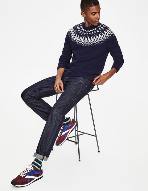 Fair Isle Crew Neck - Navy Fair Isle Fair Isle Crew Neck - Navy Fair Isle