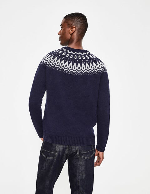 Fair Isle Crew Neck - Navy Fair Isle Fair Isle Crew Neck - Navy Fair Isle