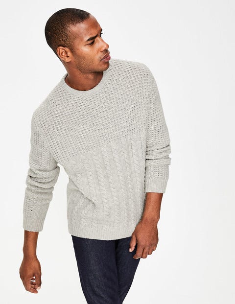 Tarbert Aran Crew Neck - Oatmeal Tarbert Aran Crew Neck - Oatmeal