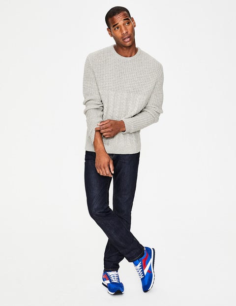 Tarbert Aran Crew Neck - Oatmeal Tarbert Aran Crew Neck - Oatmeal