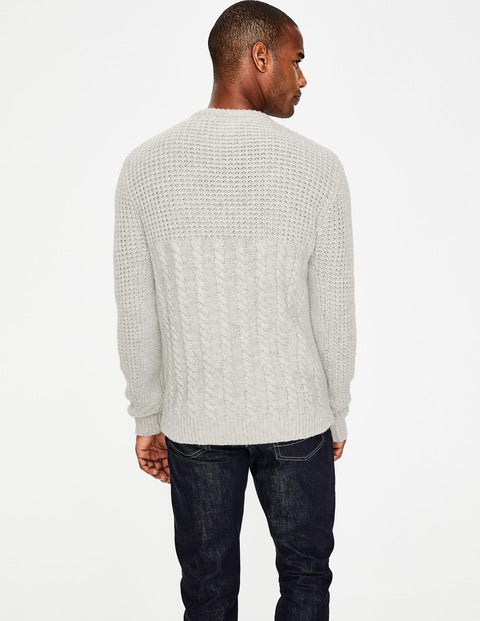 Tarbert Aran Crew Neck - Oatmeal Tarbert Aran Crew Neck - Oatmeal