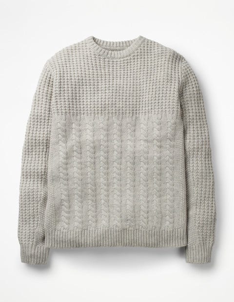 Tarbert Aran Crew Neck - Oatmeal Tarbert Aran Crew Neck - Oatmeal