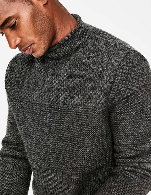 Tarbert Roll Neck - Charcoal Tarbert Roll Neck - Charcoal