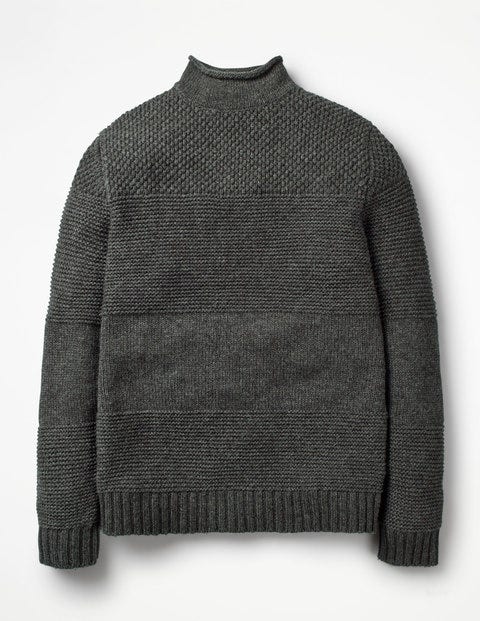 Tarbert Roll Neck - Charcoal Tarbert Roll Neck - Charcoal
