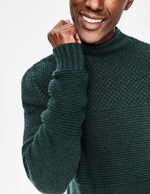 Tarbert Roll Neck - Forest Tarbert Roll Neck - Forest