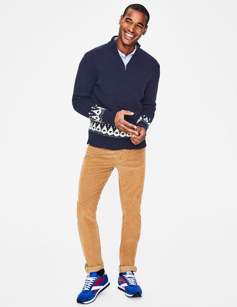 Fair Isle Half-Zip - Navy Fair Isle Fair Isle Half-Zip - Navy Fair Isle
