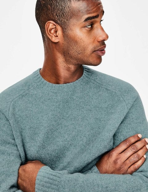 Aldgate Brushed Crew Neck - Topaz Aldgate Brushed Crew Neck - Topaz