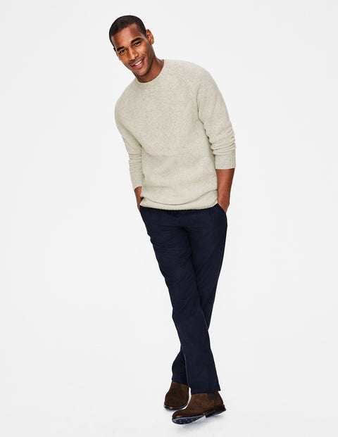 Aldgate Brushed Crew Neck - Oatmeal Aldgate Brushed Crew Neck - Oatmeal