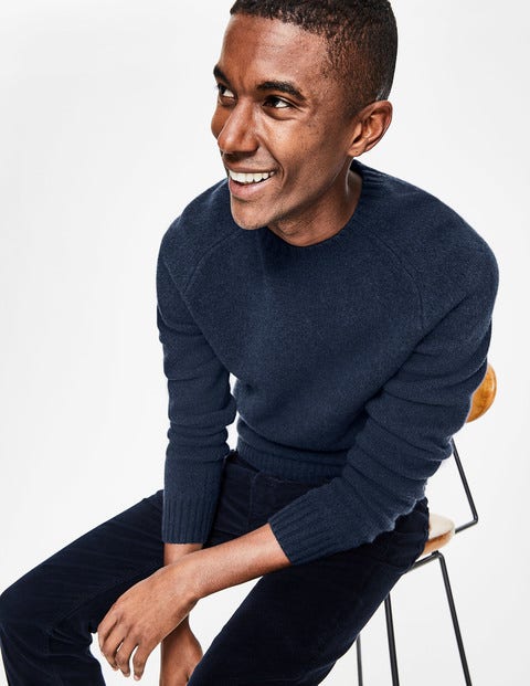 Aldgate Brushed Crew Neck - Navy Aldgate Brushed Crew Neck - Navy