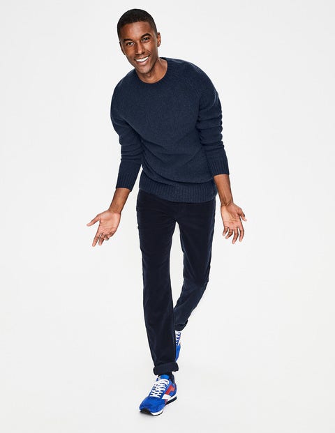 Aldgate Brushed Crew Neck - Navy Aldgate Brushed Crew Neck - Navy