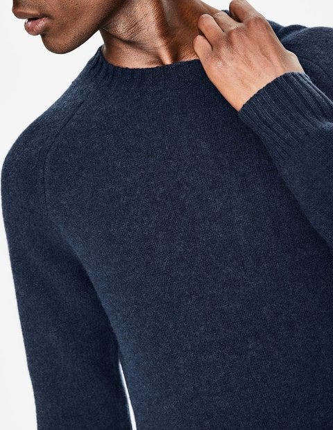 Aldgate Brushed Crew Neck - Navy Aldgate Brushed Crew Neck - Navy