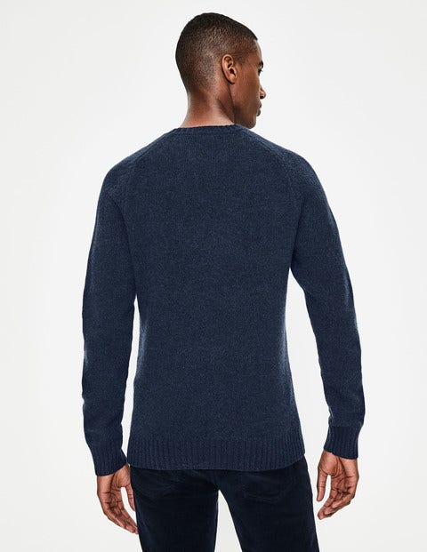 Aldgate Brushed Crew Neck - Navy Aldgate Brushed Crew Neck - Navy