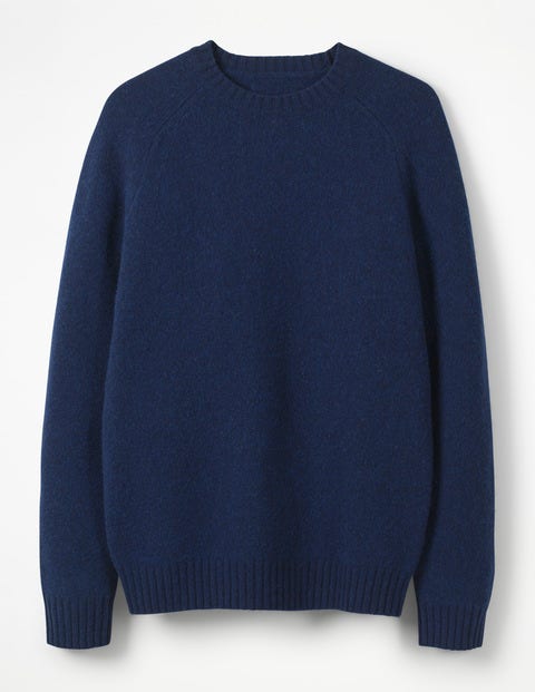 Aldgate Brushed Crew Neck - Navy Aldgate Brushed Crew Neck - Navy