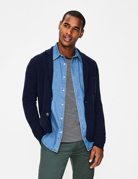 Milano Knitted Blazer - Navy Milano Knitted Blazer - Navy