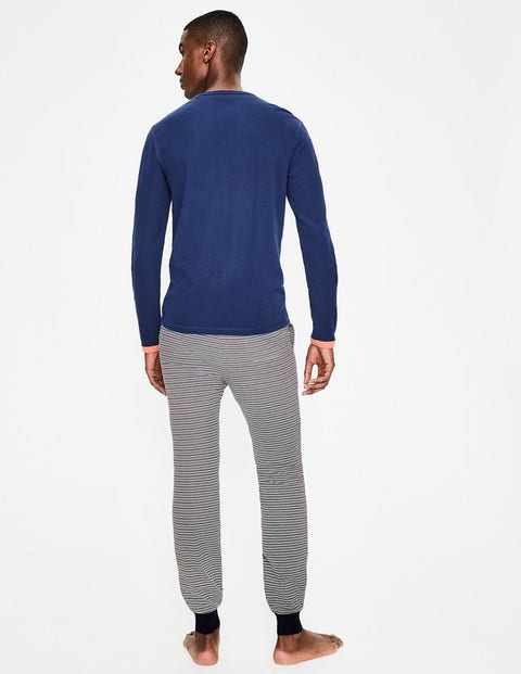 Jersey Lounge Trousers - Grey Marl/Red Stripe Jersey Lounge Trousers - Grey Marl/Red Stripe