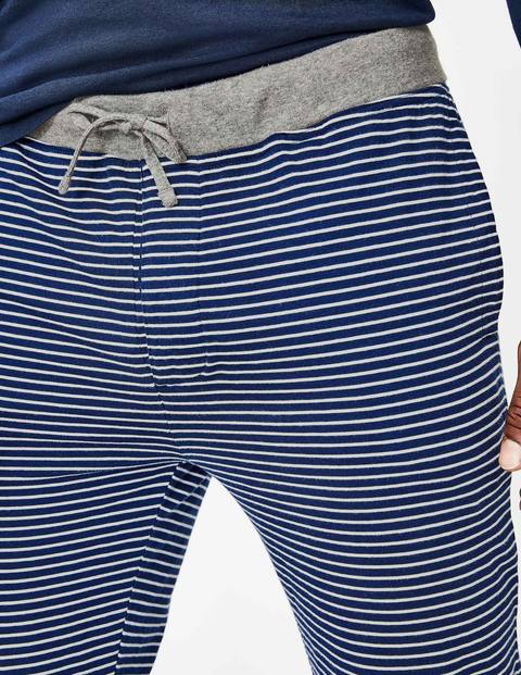 Jersey Lounge Trousers - Navy Blue/Ecru Stripe Jersey Lounge Trousers - Navy Blue/Ecru Stripe
