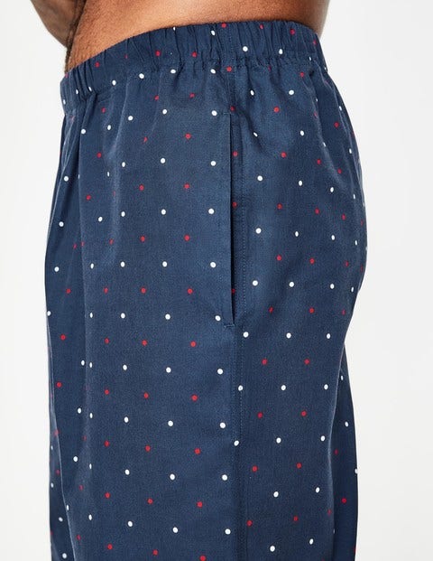 Cotton Printed Pyjama Set - Navy Multi Spot Cotton Printed Pyjama Set - Navy Multi Spot