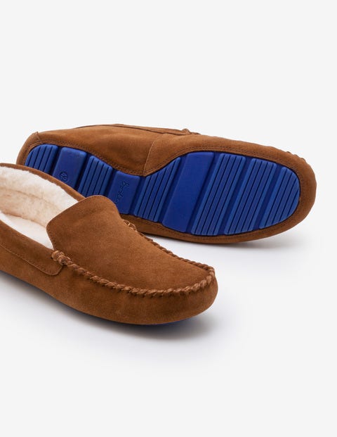 Moccasin Slippers - Brown Moccasin Slippers - Brown