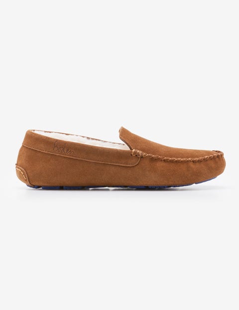 Moccasin Slippers - Brown Moccasin Slippers - Brown