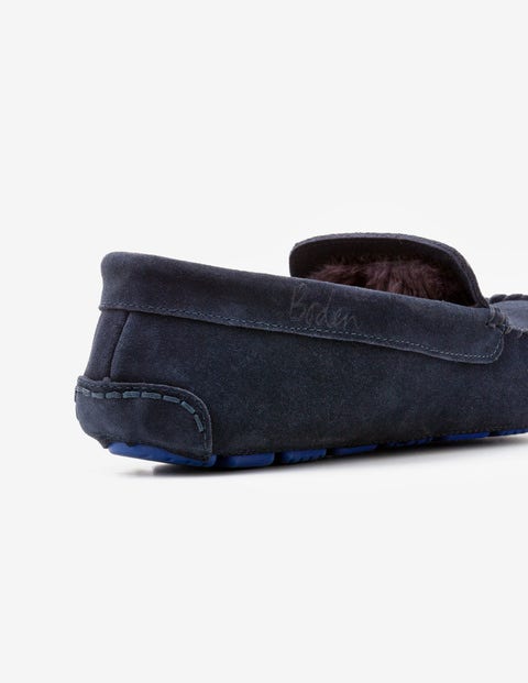 Moccasin Slippers - Navy Moccasin Slippers - Navy