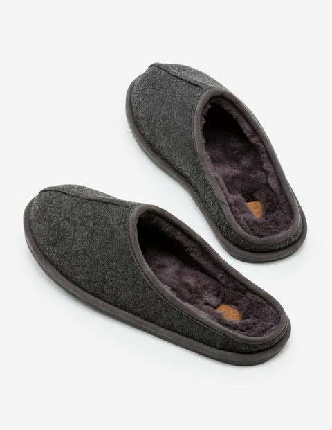 Felted Slippers - Charcoal Felted Slippers - Charcoal