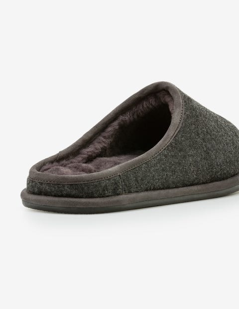 Felted Slippers - Charcoal Felted Slippers - Charcoal