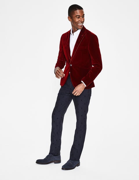 Rivington Velvet Jacket - Port Red Rivington Velvet Jacket - Port Red
