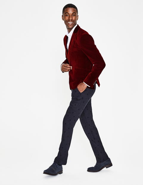 Rivington Velvet Jacket - Port Red Rivington Velvet Jacket - Port Red