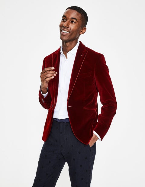 Rivington Velvet Jacket - Port Red Rivington Velvet Jacket - Port Red